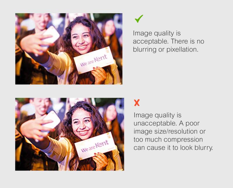 Screenshot showing image quality