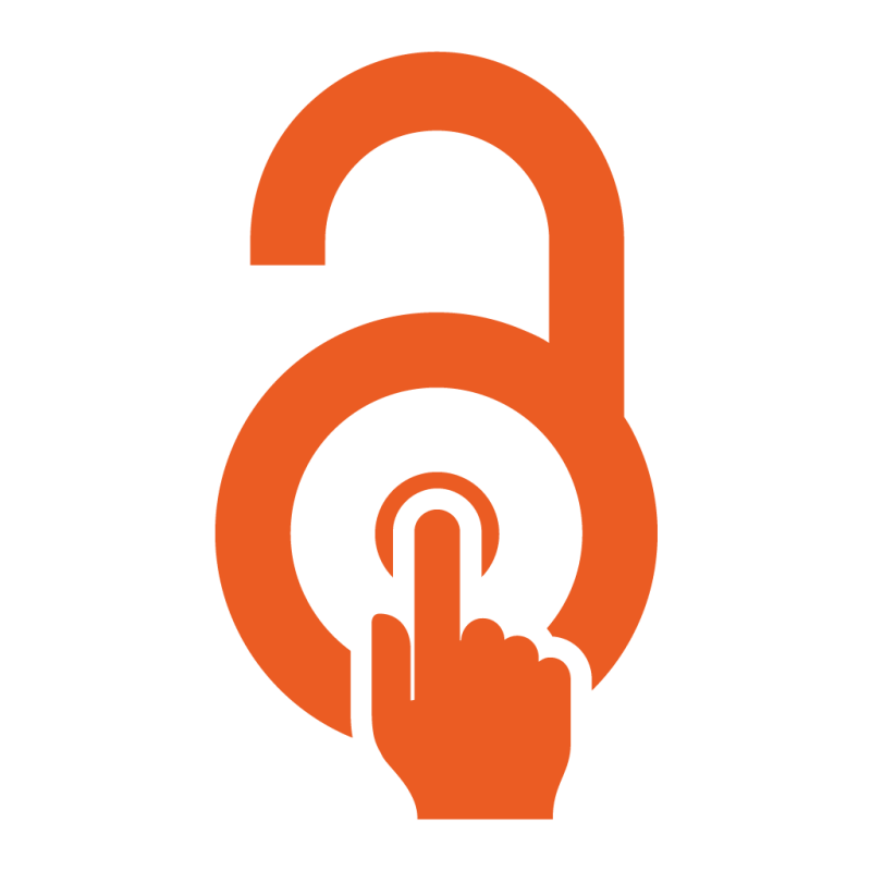 Open Access button ogo: orange padlock with a hand pressing the circle in the centre