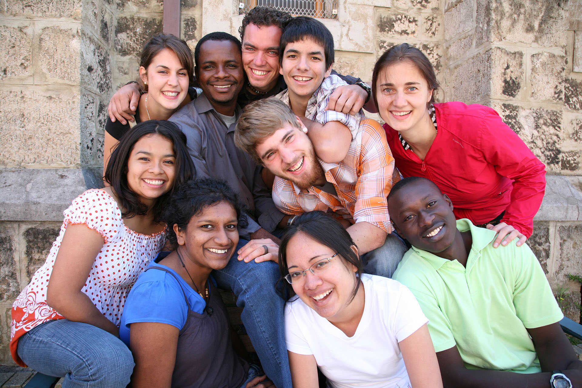 Group of international students
