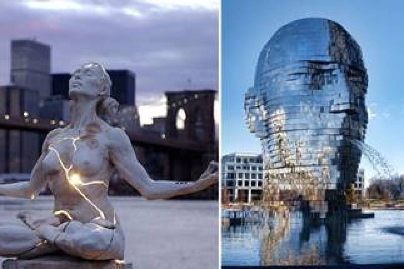 Sculptures which use light in their designs