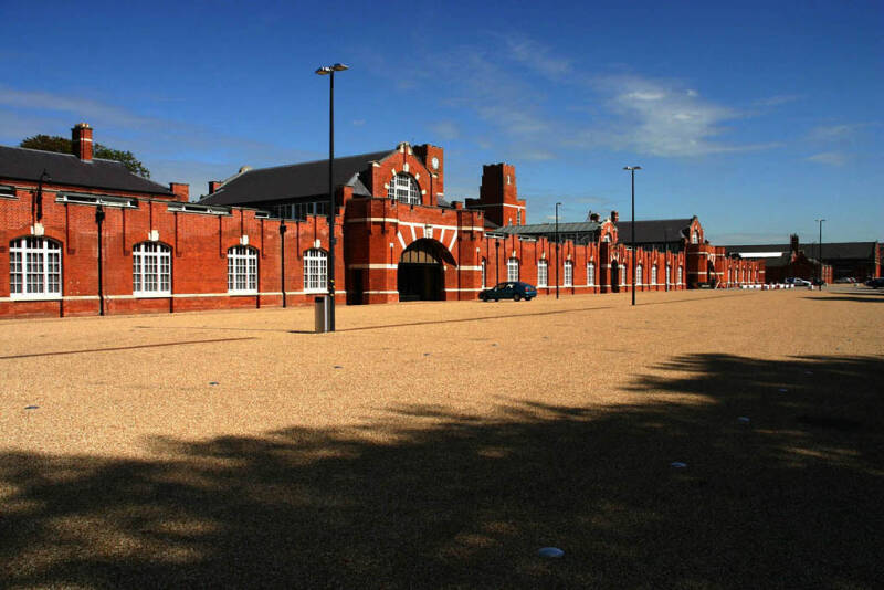 Front of Drill Hall Library at the Medway Campus.