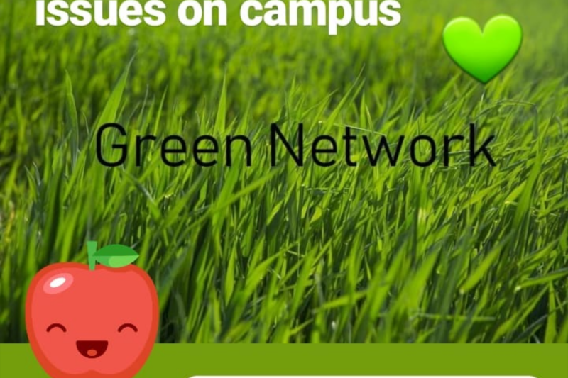 A digital advert for the Green Network on the Medway Campus