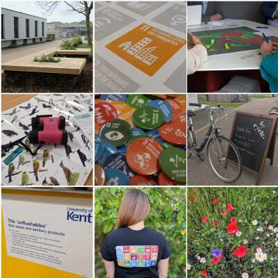 collage of images from around campus
