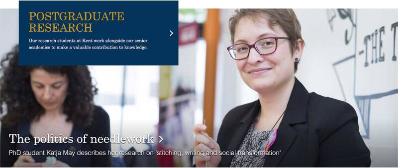 Content design with featured panels - Service Manual - University of Kent
