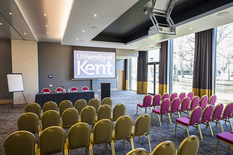 Suite 1 set up in theatre style