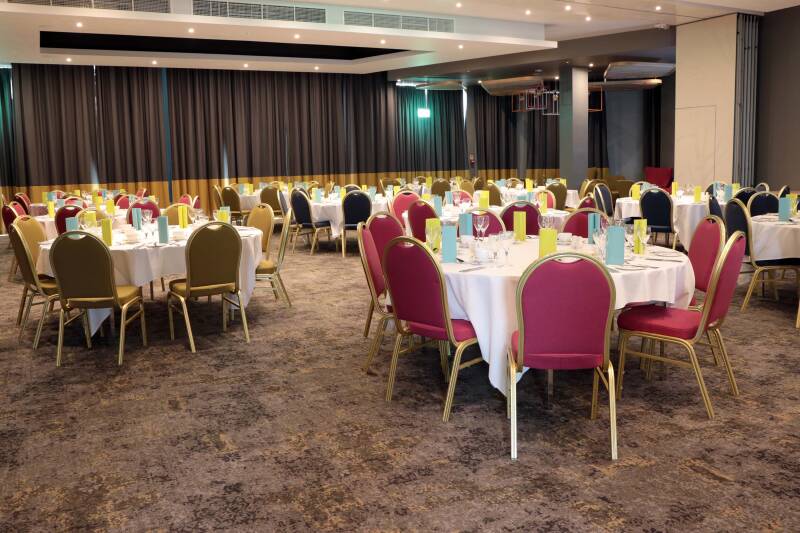 Suites 1 and 2 set up cabaret style