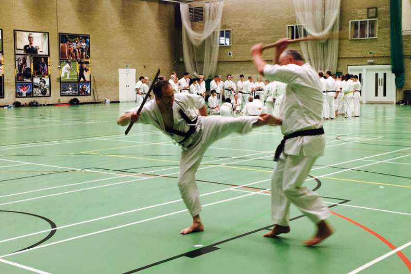 Karate event using the sports hall