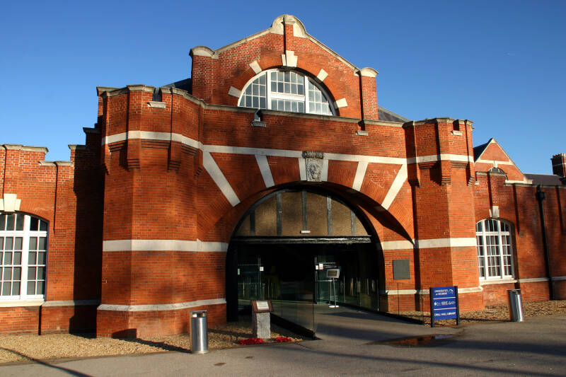 Exterior of the Drill Hall Library on the Medway Campus