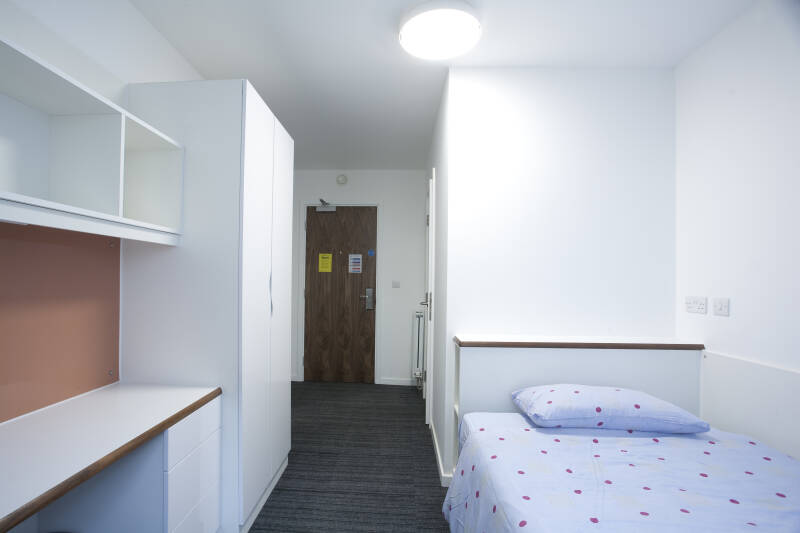 Typical Turing College single en-suite room