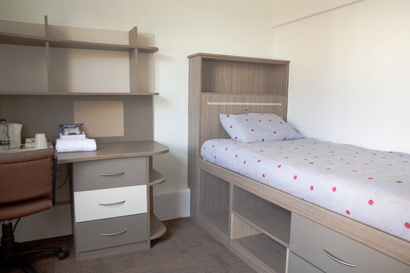 Keynes College single bedroom