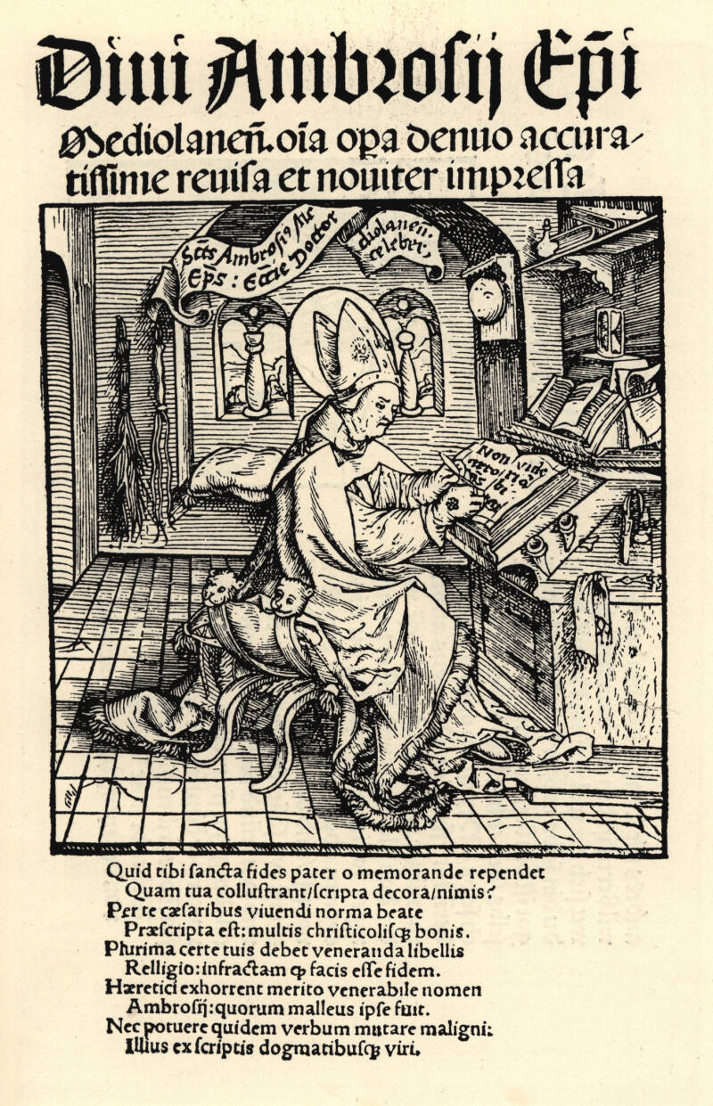 A facsimilie of a bookplate