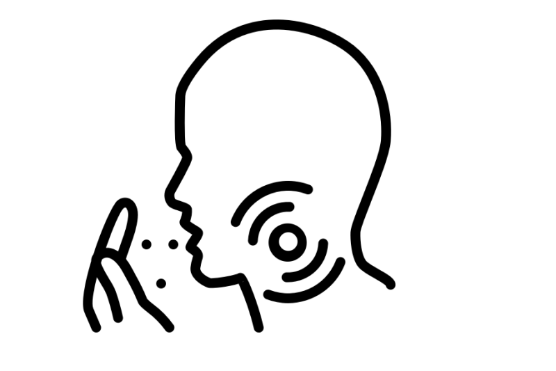 coughing person icon