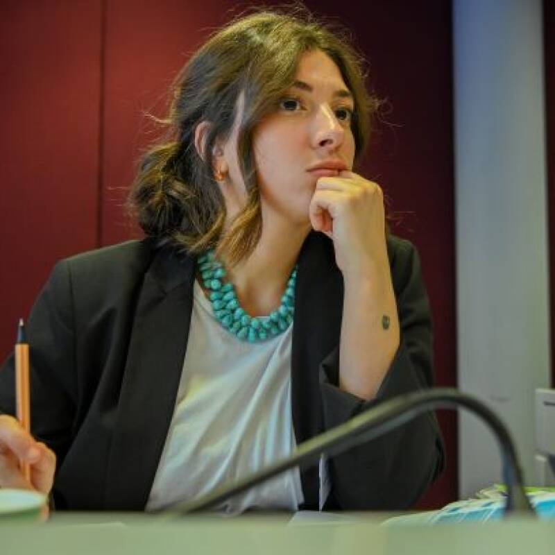 Picture of Augusta Ramaccioni in her role as Chair of Events for the Brussels Binder