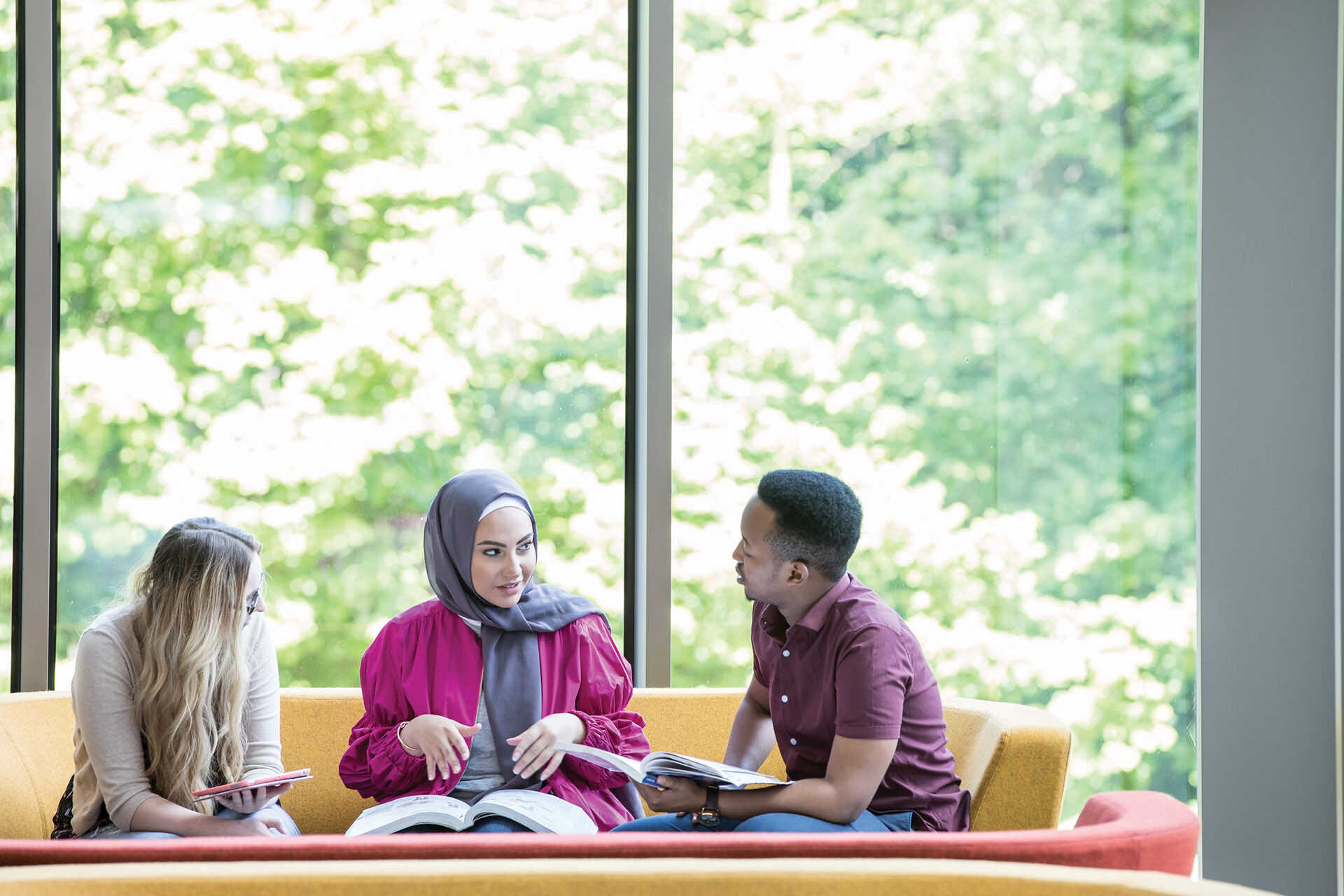 Three students