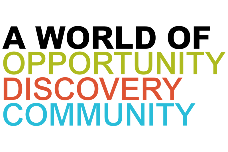 Text device: A World of Opportunity, Discovery, Community