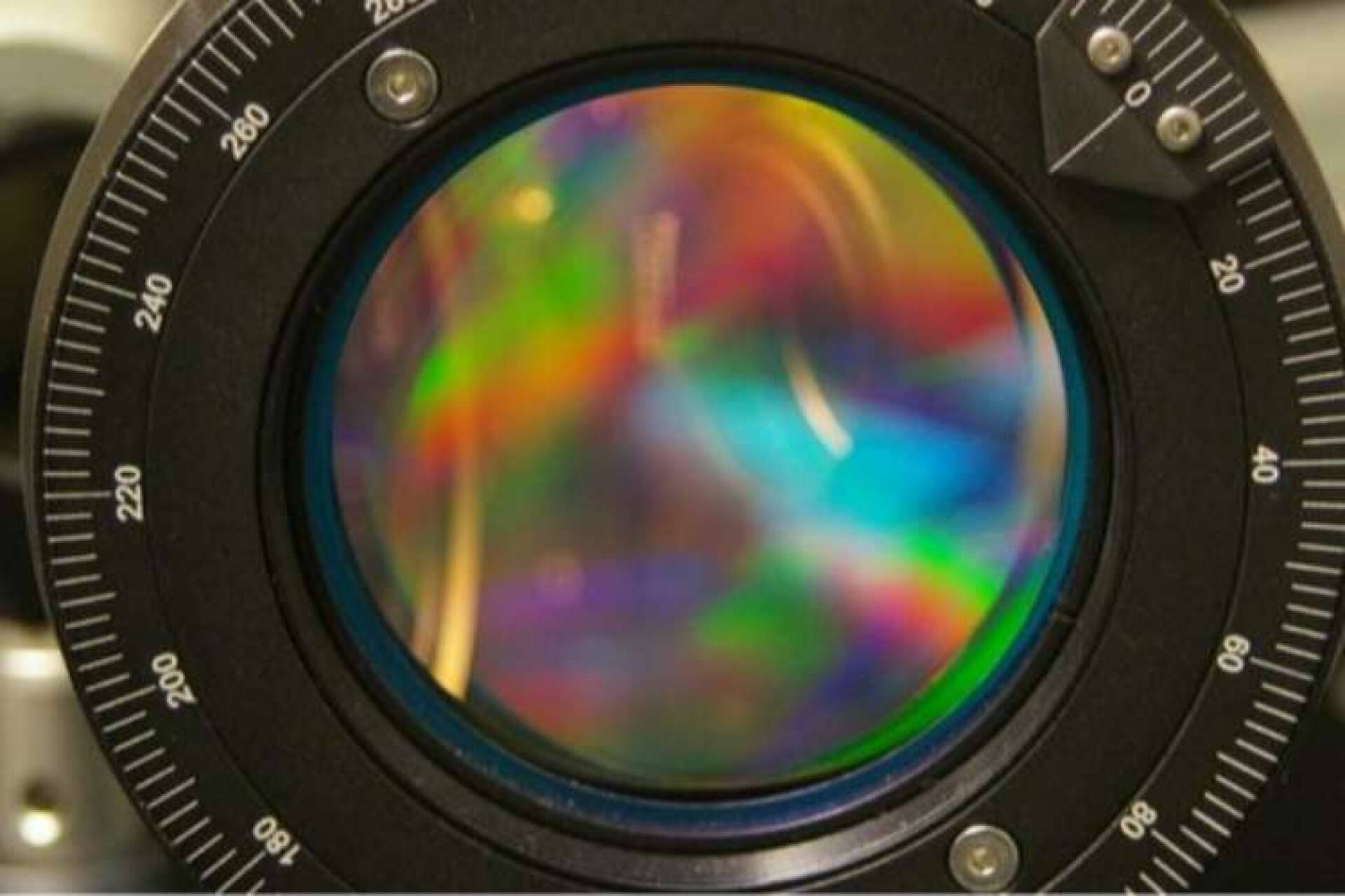 The lense of a camera