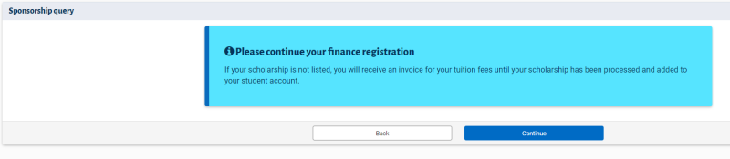 Finance Registration Incorrect Sponsorship Internal funding