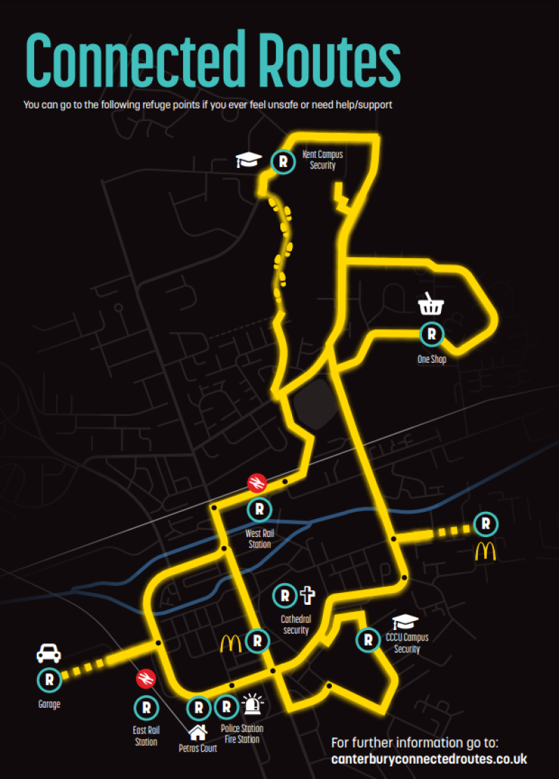 connected routes map