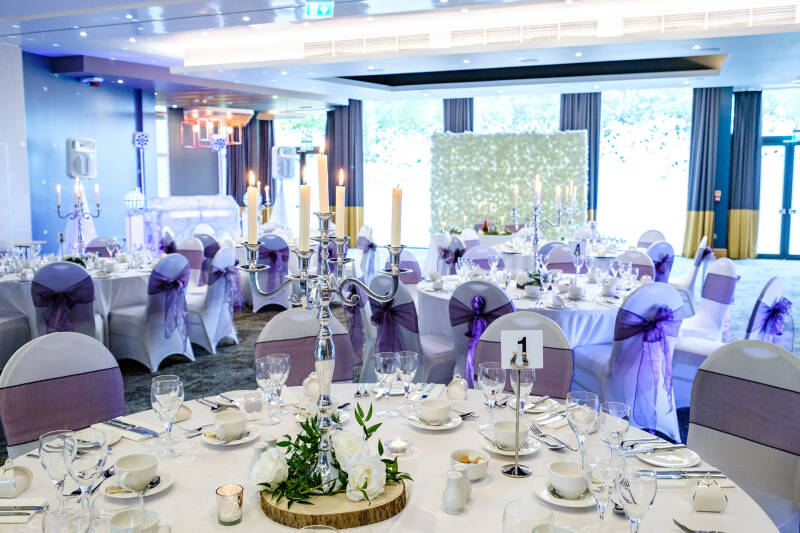 Darwin Conference suite set up for a wedding reception