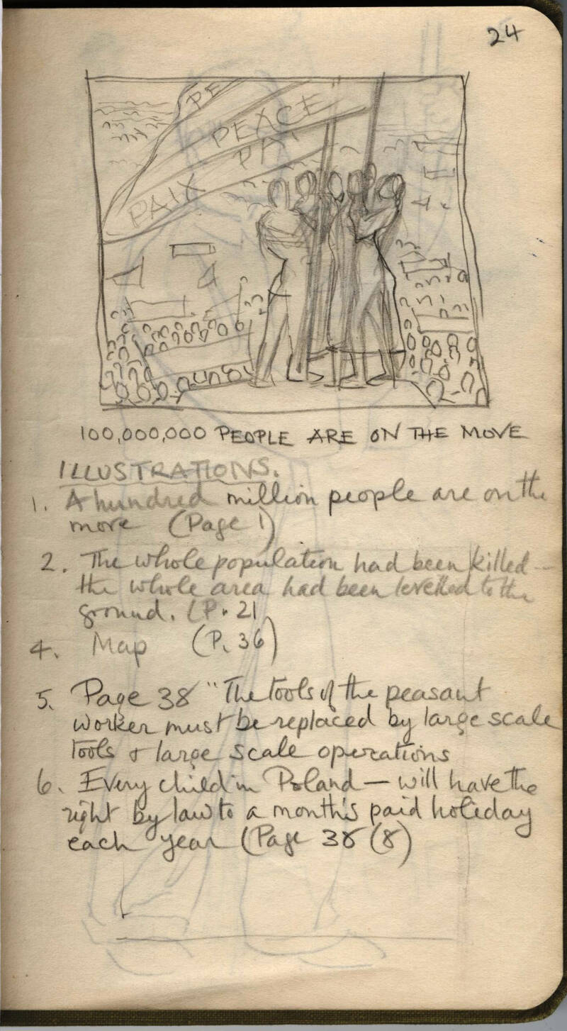 Page from Nowell's travel diary during the Johnsons' visit to Hungary in 1951
