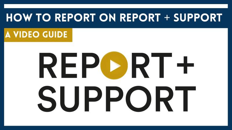 Video Guide on How to submit a Report on Report and Support