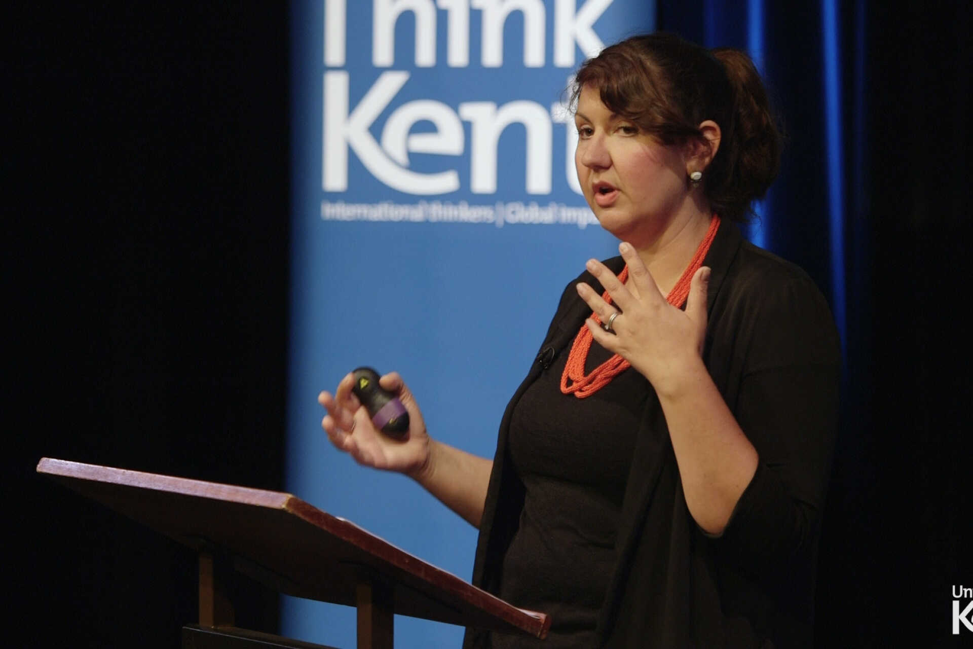 Lois Lee giving Think Kent lecture