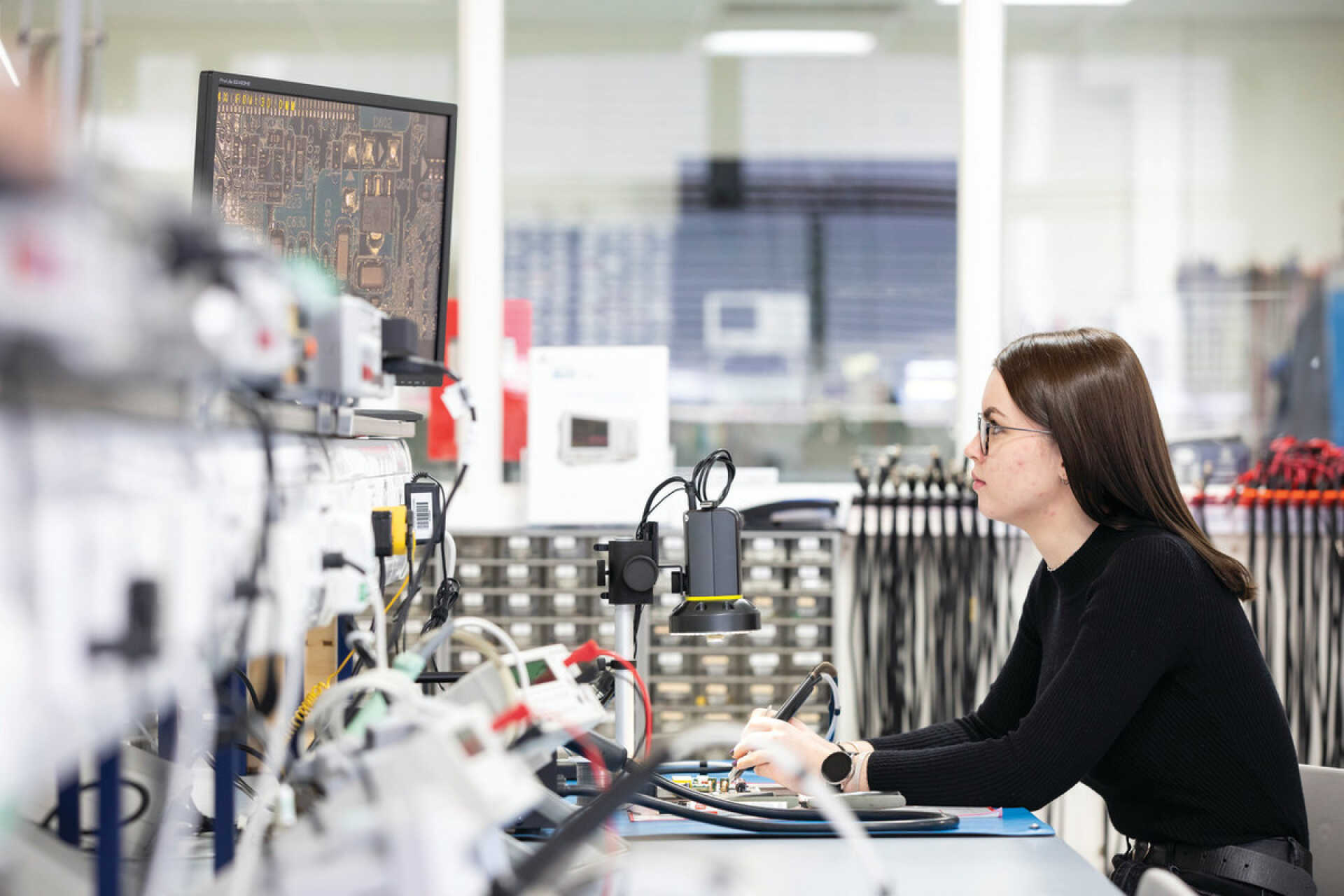 Postgraduate student working in the Research Laboratory