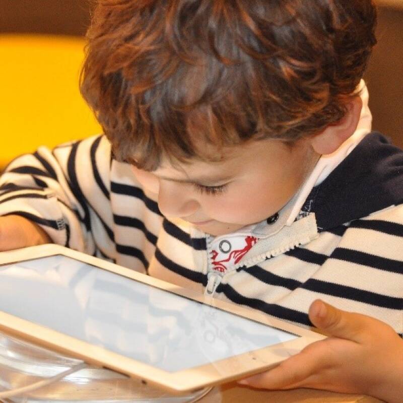 Child with iPad