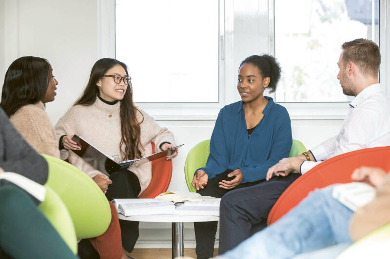 students on canterbury campus