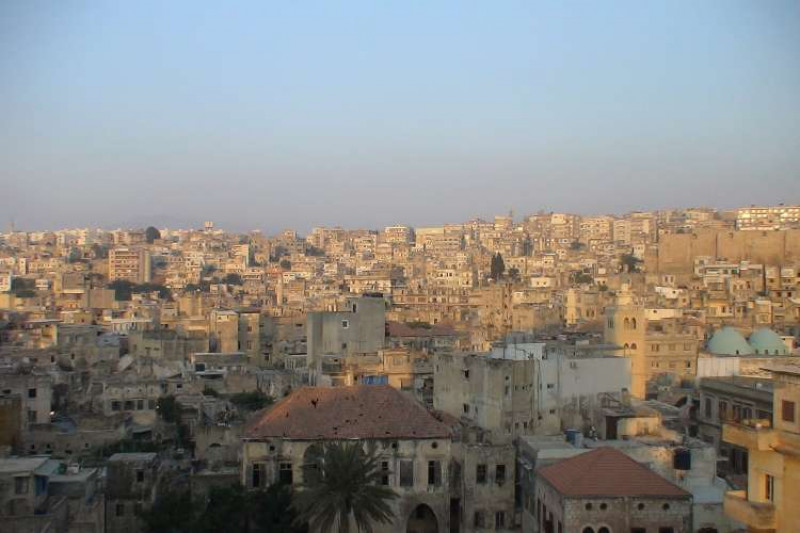 Aerial view of Tripoli, Lebanon