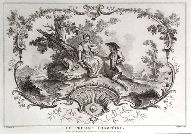 Digital image of Le Present Champetre, after Watteau