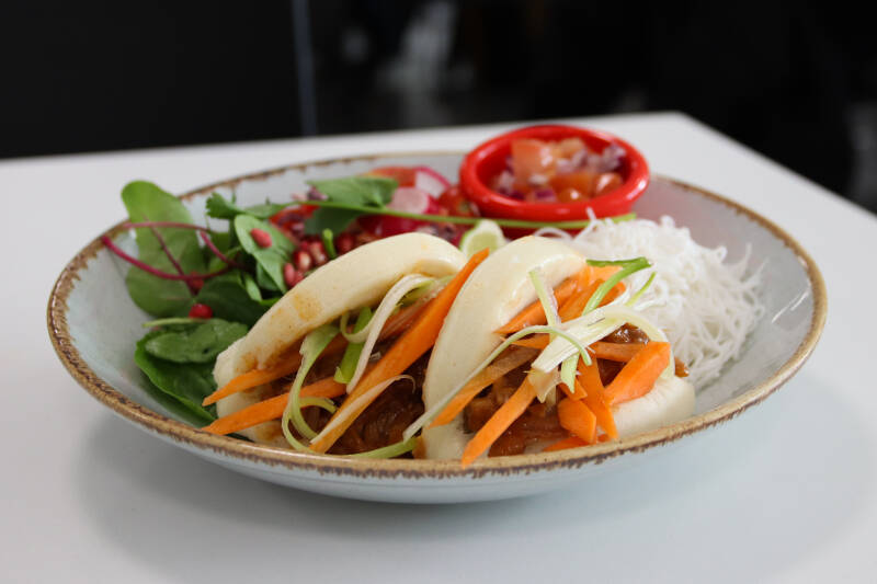Falafel salad served in Sibson Café