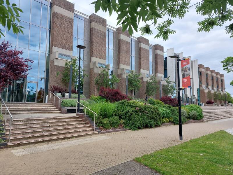 Templeman Library Terrace and main entrances