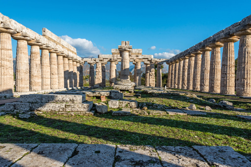 Greek ruins at Paestum Italy