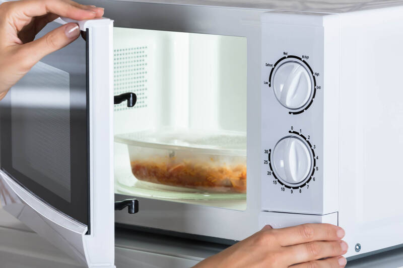 Cooking in microwave