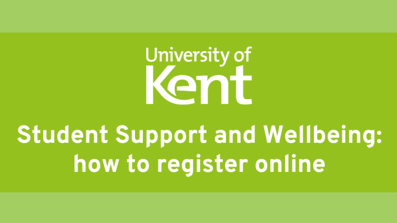 Student Support and Wellbeing How to Register Tutorial