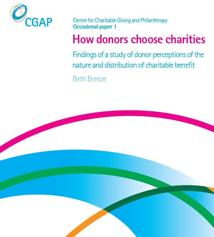 Front cover image of How Donors Choose Charities