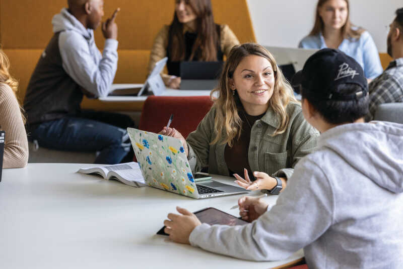 Students chatting