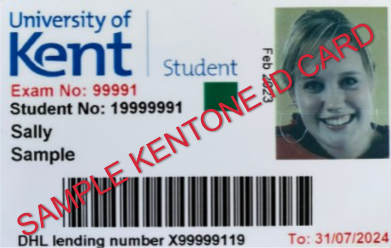 Sample KentOne ID card