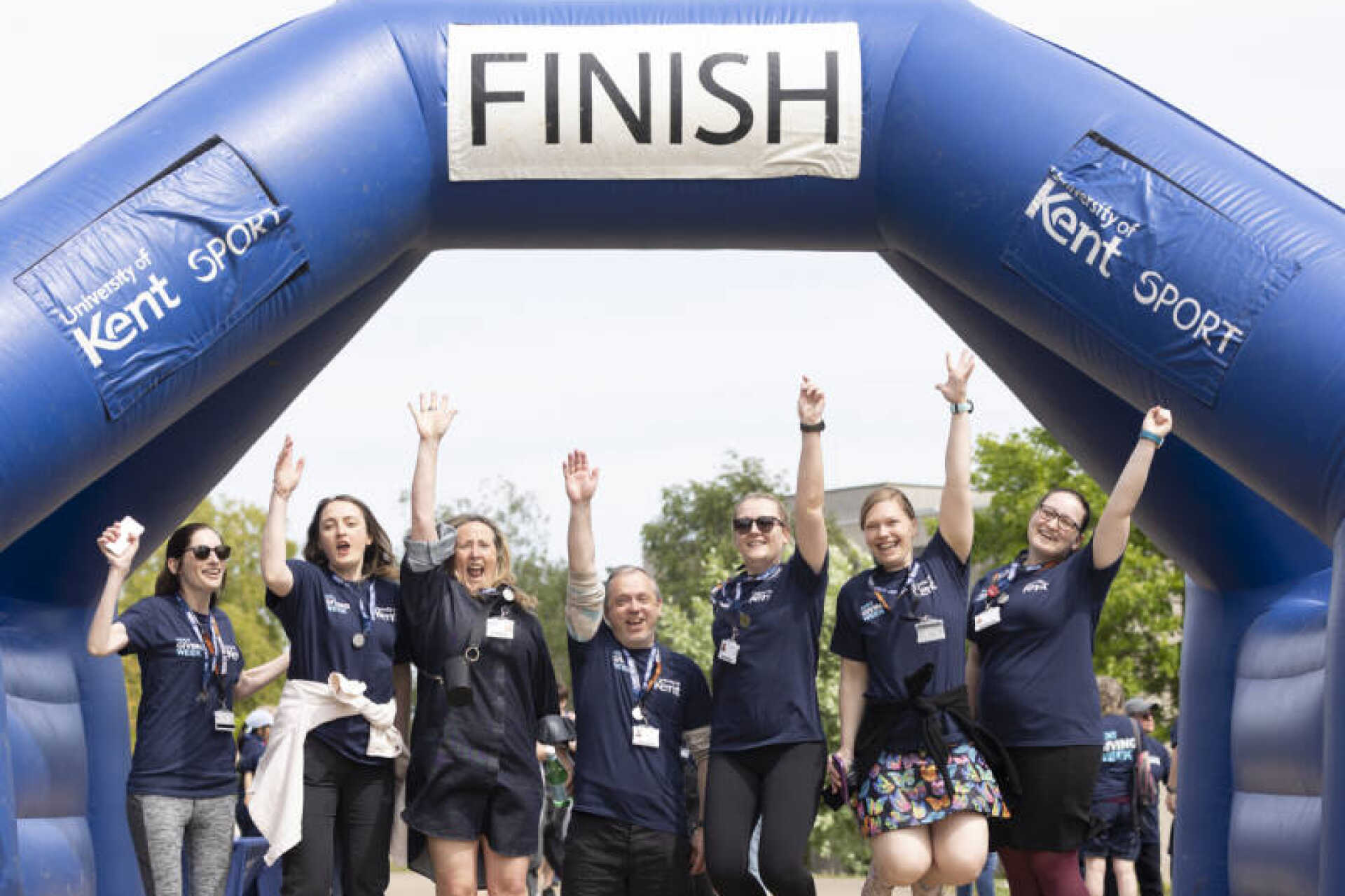 Kent Giving Week Volunteers at '5k your Way' finish line