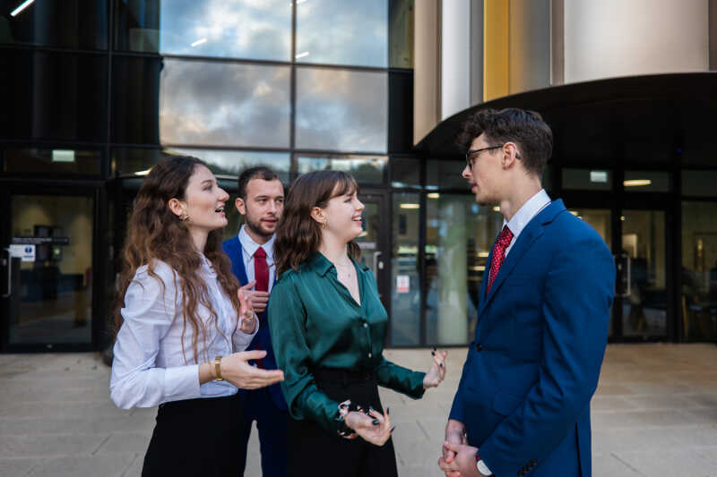 MUN Committee members in dialogue