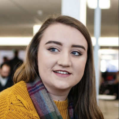 Close-up of Katie Slane, MA student