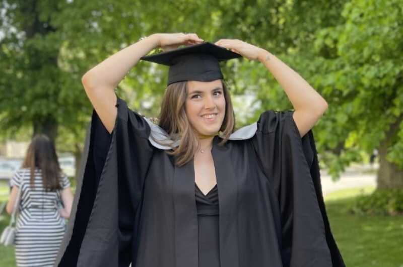 Hebe Marsh-Gowers at graduation