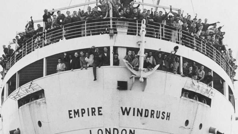 Image shows the Empire Windrush