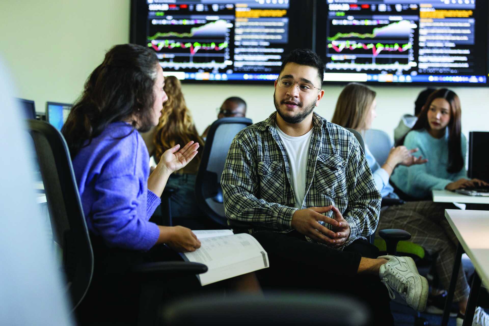 Students in the Bloomberg Lab