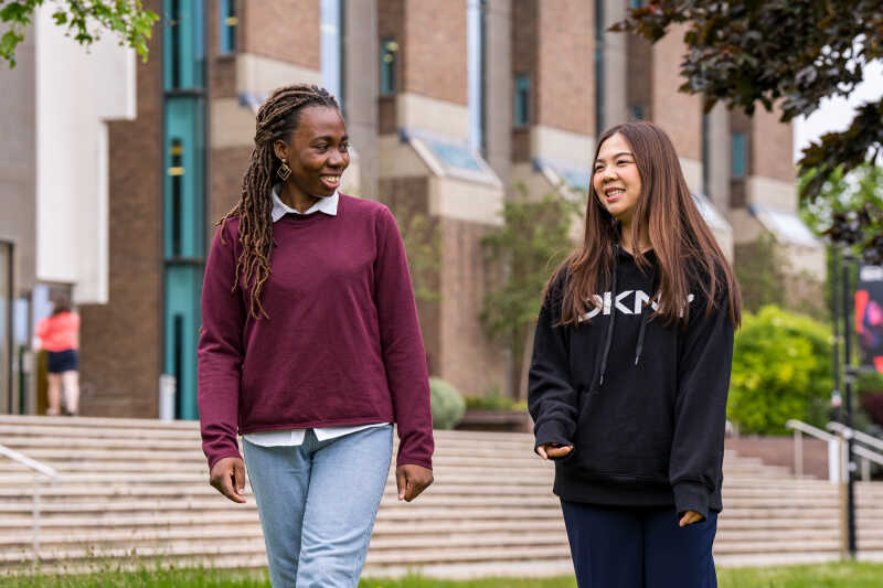 International scholars near Templeman library