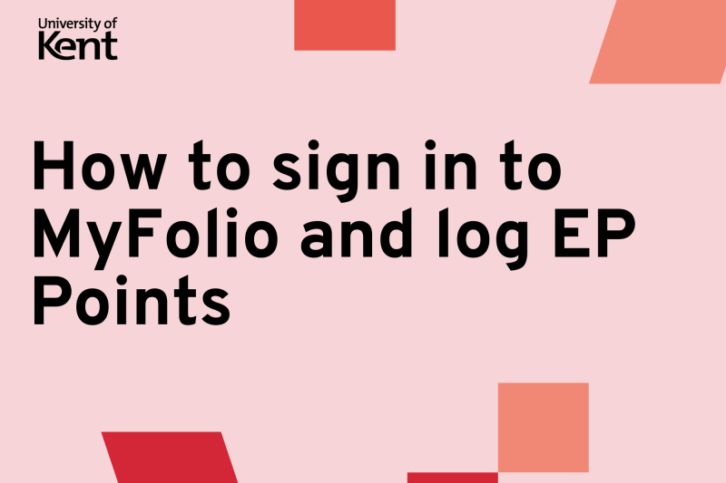How to sign in to My Folio and log EP Points