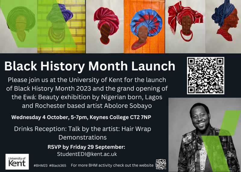Black History Month launch invitation