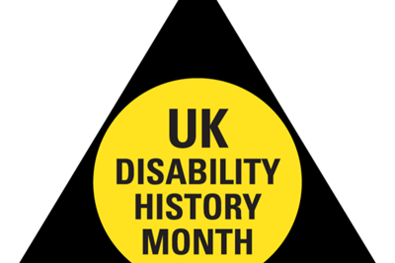 Image shows the DHM banner featuring a number of stigma relating to disability and sex and relationships