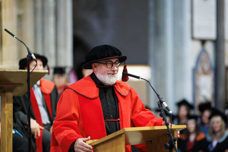 Professor Anthony Lilley OBE speaking at a lectern